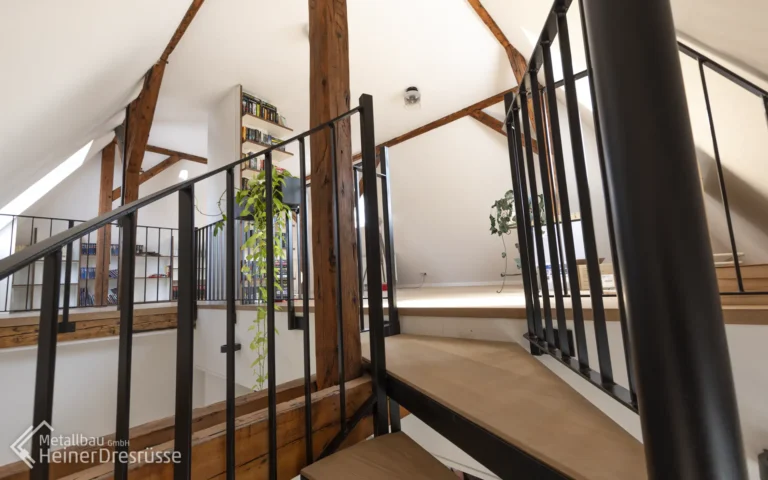 Detailansicht Aufgang der Spindeltreppe